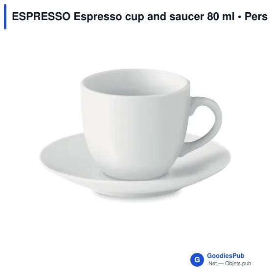 ESPRESSO Espresso cup and saucer 80 ml - Image 1