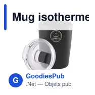 Mug isotherme personnalisable Espresso-to-Go avec logo - 170 ml - Miniature 1