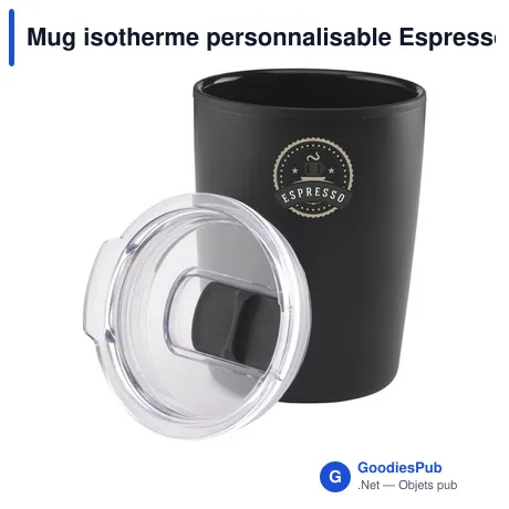 Mug isotherme personnalisable Espresso-to-Go avec logo - 170 ml