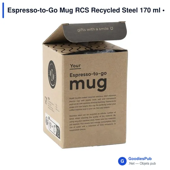 Mug isotherme personnalisable Espresso-to-Go avec logo - 170 ml - Image 4