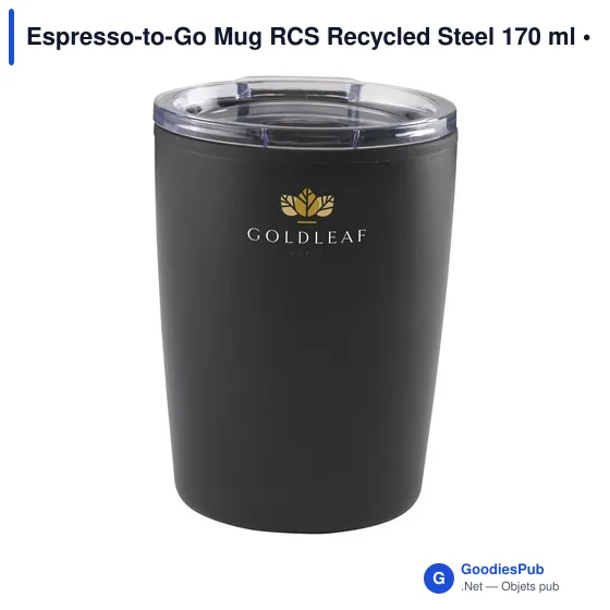 Mug isotherme personnalisable Espresso-to-Go avec logo - 170 ml - Image 6