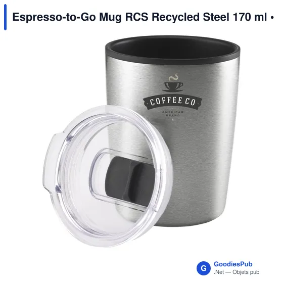 Mug isotherme personnalisable Espresso-to-Go avec logo - 170 ml - Image 7