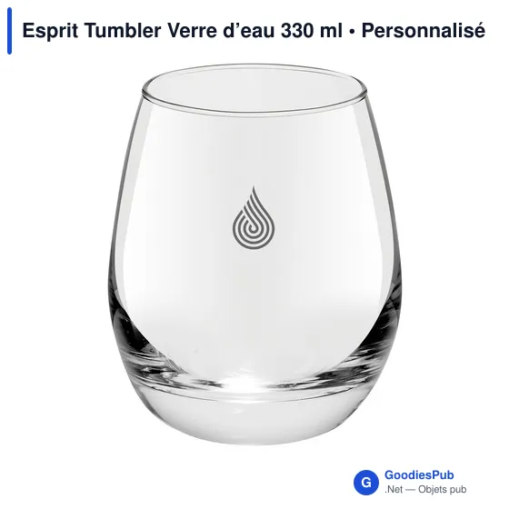Verre Esprit Tumbler personnalisable pour logo - 330 ml - Image 2