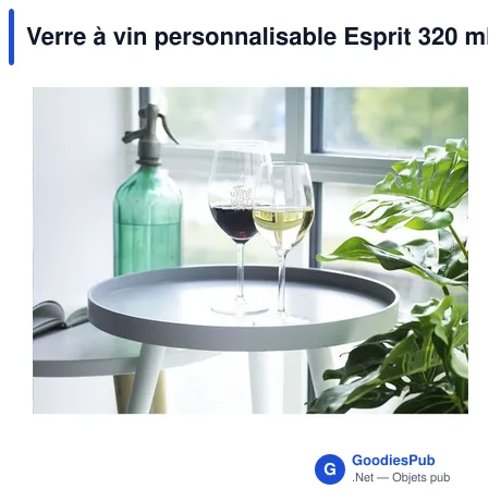 Verre à vin personnalisable Esprit 320 ml avec logo