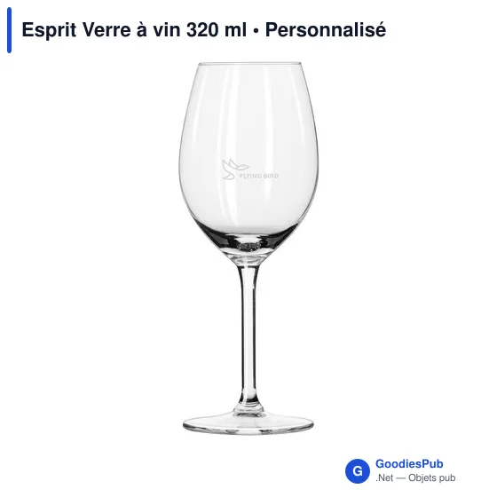 Verre à vin personnalisable Esprit 320 ml avec logo - Image 2