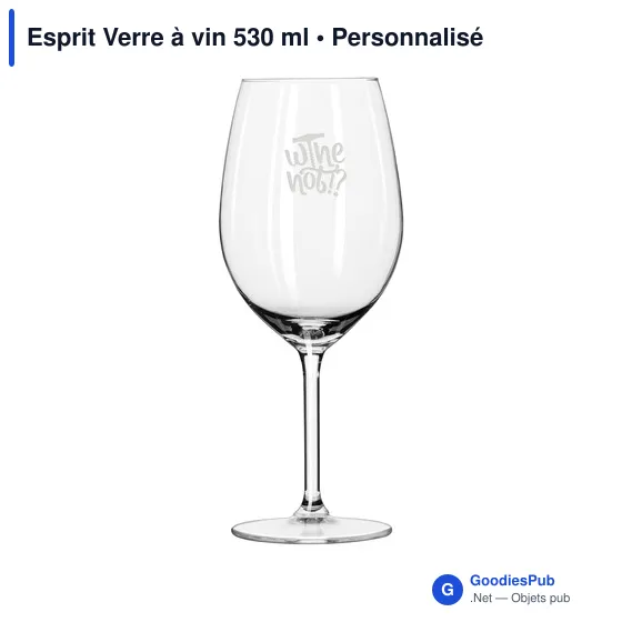 Verre à vin personnalisable Esprit 530 ml avec logo - Image 2