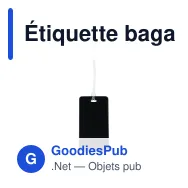 Étiquette bagage personnalisable en PP avec logo - Couleurs au choix - Miniature 5