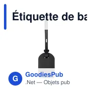 Étiquette de bagage personnalisable en PU recyclé avec logo - Miniature 1