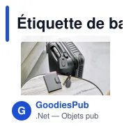 Étiquette de bagage personnalisable en PU recyclé avec logo - Miniature 6
