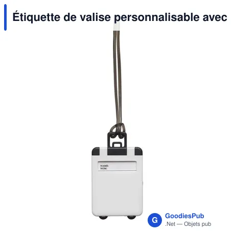 Étiquette de valise personnalisable avec logo - Jenson