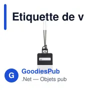 Étiquette de valise personnalisable avec logo - Jenson - Miniature 2