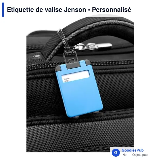 Étiquette de valise personnalisable avec logo - Jenson - Image 4