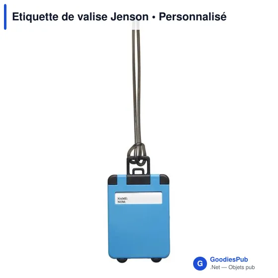 Étiquette de valise personnalisable avec logo - Jenson - Image 5