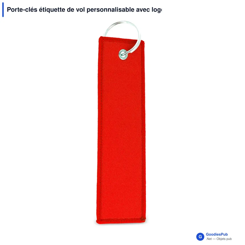 Porte-clés étiquette de vol personnalisable avec logo - Flight Tag - Image 3