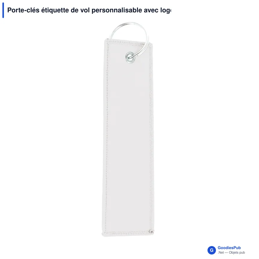 Porte-clés étiquette de vol personnalisable avec logo - Flight Tag - Image 4