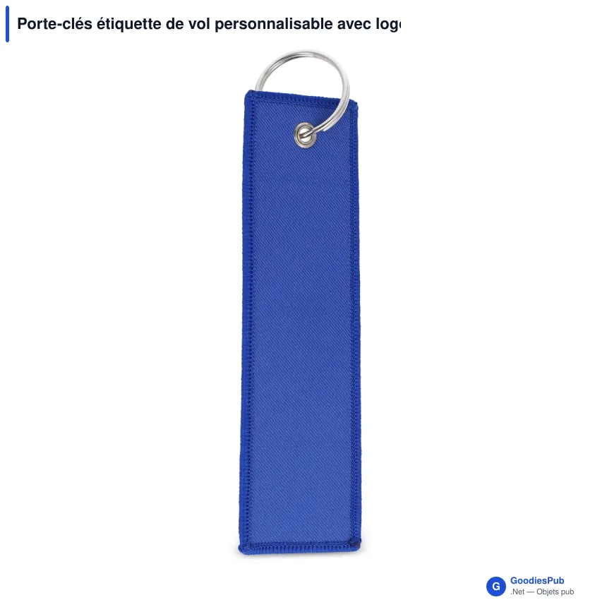 Porte-clés étiquette de vol personnalisable avec logo - Flight Tag - Image 5