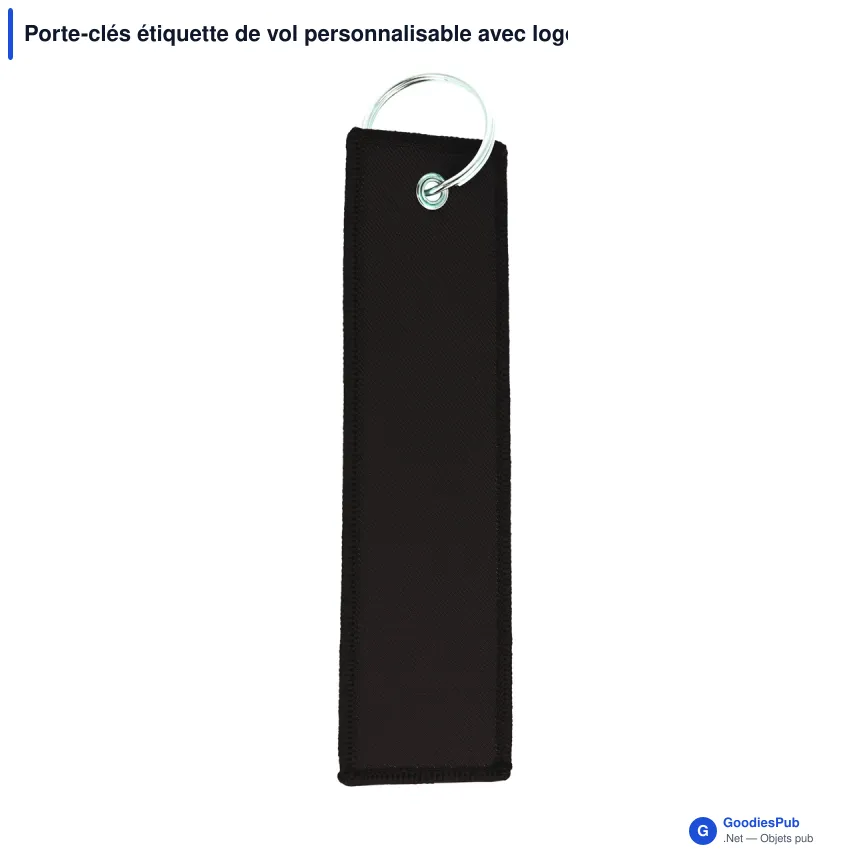 Porte-clés étiquette de vol personnalisable avec logo - Flight Tag - Image 6