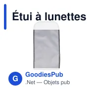 Étui à lunettes personnalisable en microfibre RPET avec logo en sublimation - Miniature 2