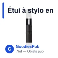 Étui à stylo en cuir personnalisable Nadir avec logo - Miniature 7