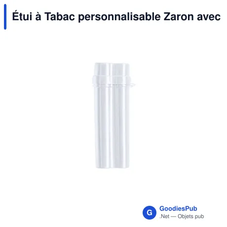 Étui à Tabac personnalisable Zaron avec logo - Accessoire fumeur