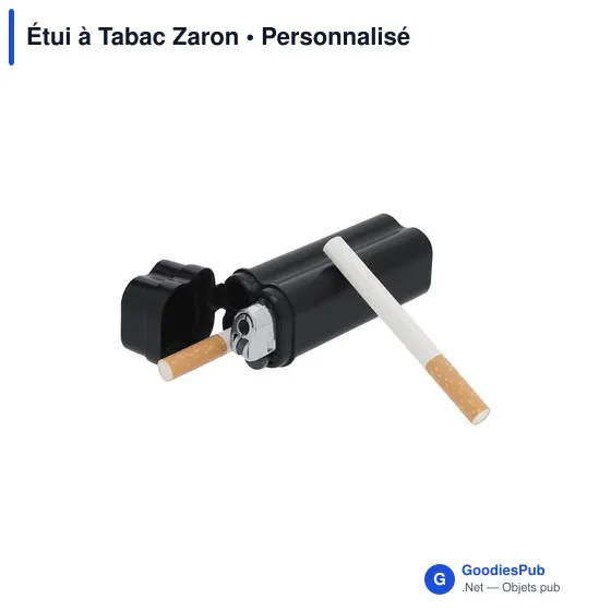 Étui à Tabac personnalisable Zaron avec logo - Accessoire fumeur - Image 3