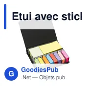 Etui personnalisable avec stickers et marque-pages - Pierceavec logo - Miniature 2