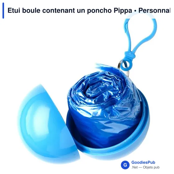 Etui boule contenant un poncho Pippa - Image 4