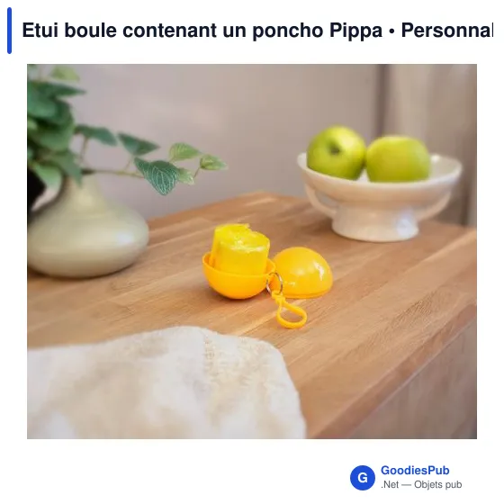 Etui boule contenant un poncho Pippa - Image 5