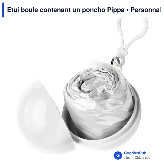 Etui boule contenant un poncho Pippa - Image 8