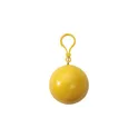 Variante jaune - Etui boule contenant un poncho Pippa