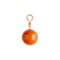 Variante orange - Etui boule contenant un poncho Pippa