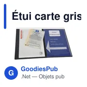 Étui carte grise en PVC Corrado - Miniature 2