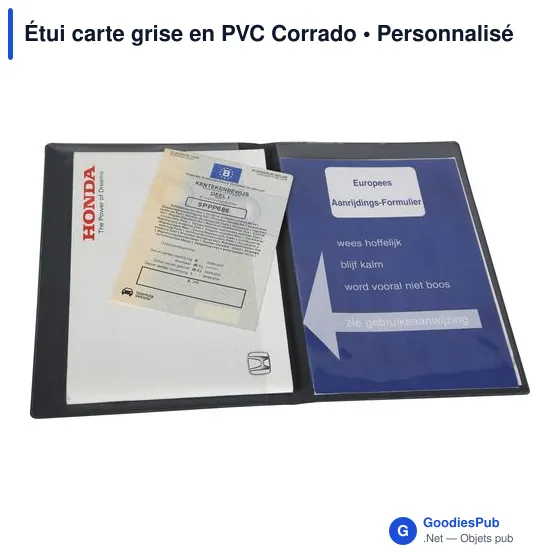 Étui carte grise en PVC Corrado - Image 2