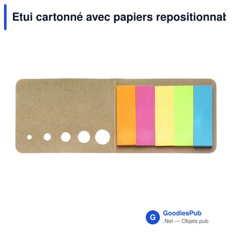 Etui cartonné avec papiers repositionnables  Dwayne