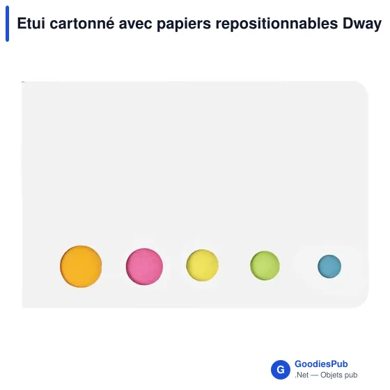 Etui cartonné avec papiers repositionnables Dwayne - Image 11