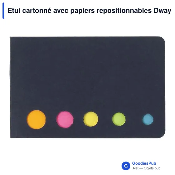 Etui cartonné avec papiers repositionnables Dwayne - Image 3