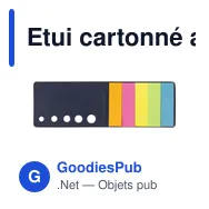 Etui cartonné avec papiers repositionnables Dwayne - Miniature 6