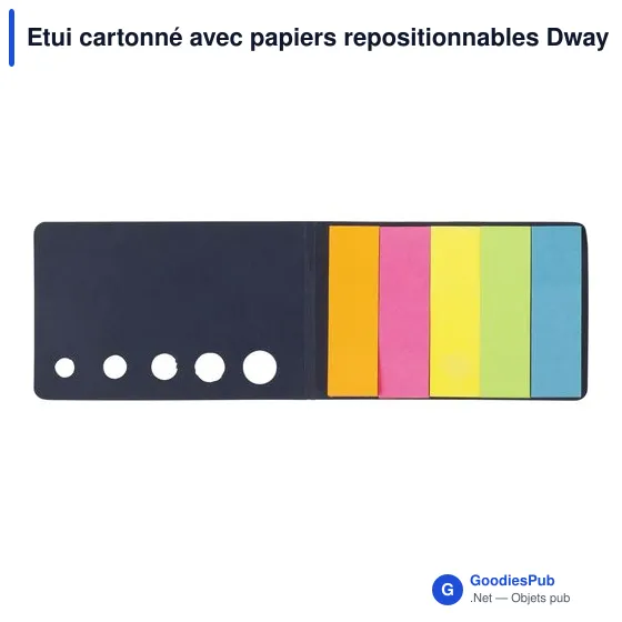 Etui cartonné avec papiers repositionnables Dwayne - Image 6