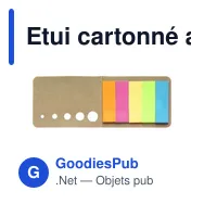 Etui cartonné avec papiers repositionnables Dwayne - Miniature 8