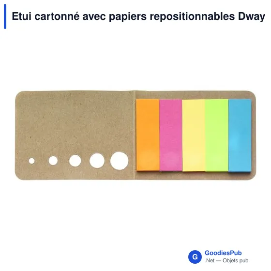 Etui cartonné avec papiers repositionnables Dwayne - Image 8
