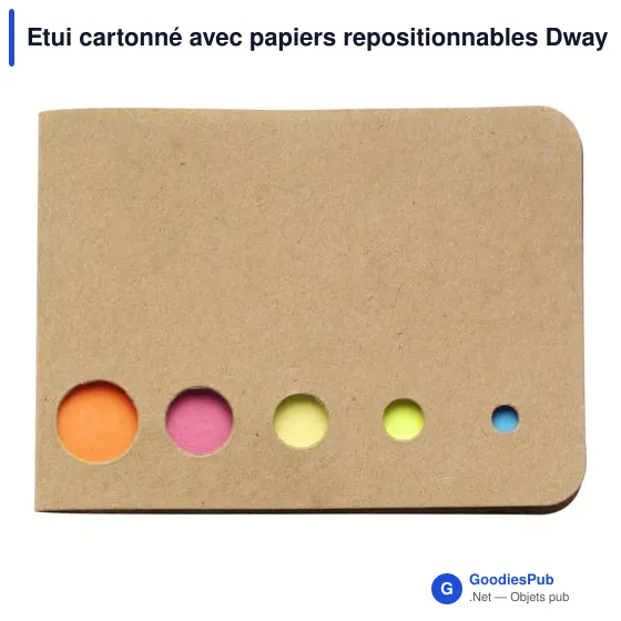 Etui cartonné avec papiers repositionnables Dwayne - Image 9