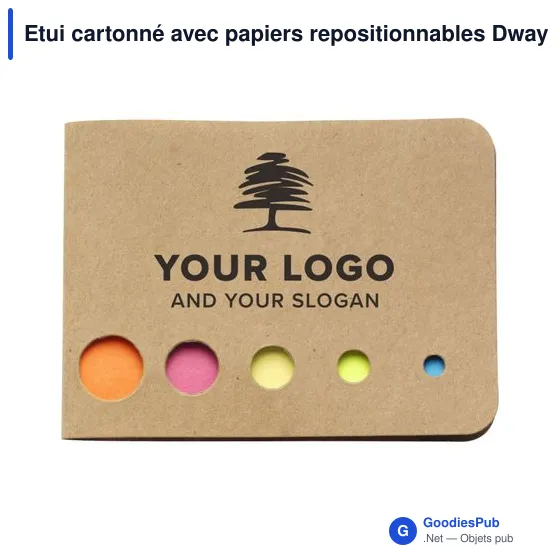 Etui cartonné avec papiers repositionnables Dwayne - Image 10