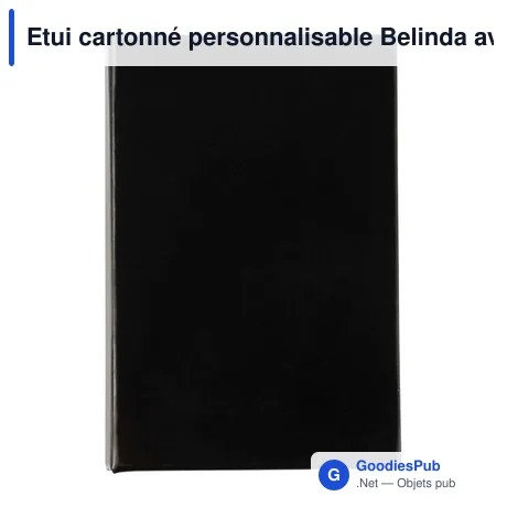 Etui cartonné personnalisable Belinda avec logo - Papeterie B2B