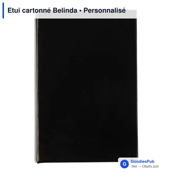 Etui cartonné personnalisable Belinda avec logo - Papeterie B2B - Image 1