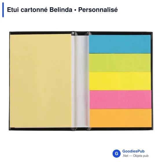 Etui cartonné personnalisable Belinda avec logo - Papeterie B2B - Image 3