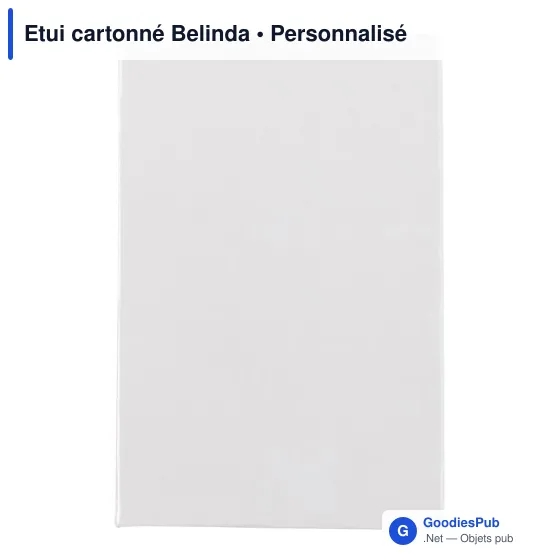 Etui cartonné personnalisable Belinda avec logo - Papeterie B2B - Image 7