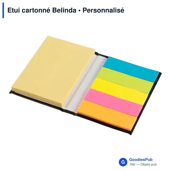 Etui cartonné personnalisable Belinda avec logo - Papeterie B2B - Image 9