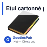 Etui cartonné personnalisable Belinda avec logo - Papeterie B2B - Miniature 10