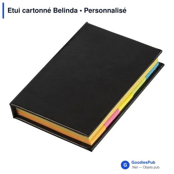Etui cartonné personnalisable Belinda avec logo - Papeterie B2B - Image 10