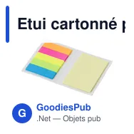 Etui cartonné personnalisable pour bureau avec logo - Patricia - Miniature 3